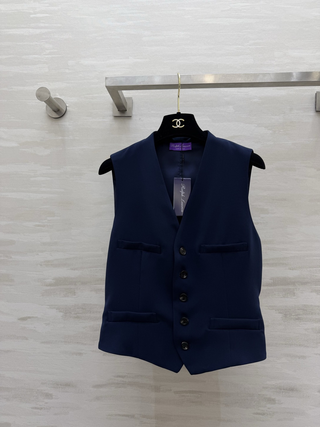 #RalphLaure²⁶ss紫标藏青西装马甲 老钱风穿搭天花板 定制面料 利落剪裁 百搭不挑人 高品质