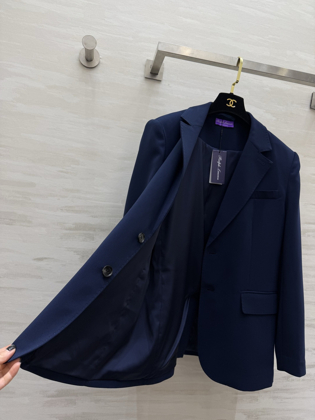 #RalphLaure²⁶ss紫标藏青西装 老钱风穿搭天花板 定制面料 利落剪裁 百搭不挑人 高品质定制