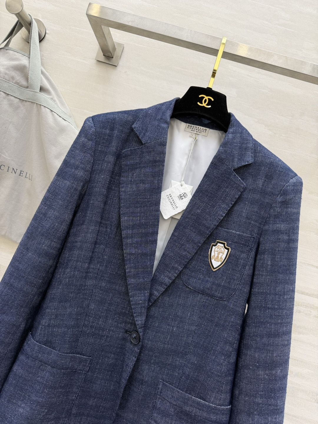 ✨Brunello Cucinell♡²⁶亚麻学院风西装✨高支亚麻混纺面料自带透气凉感 雾感牛仔蓝调 肌