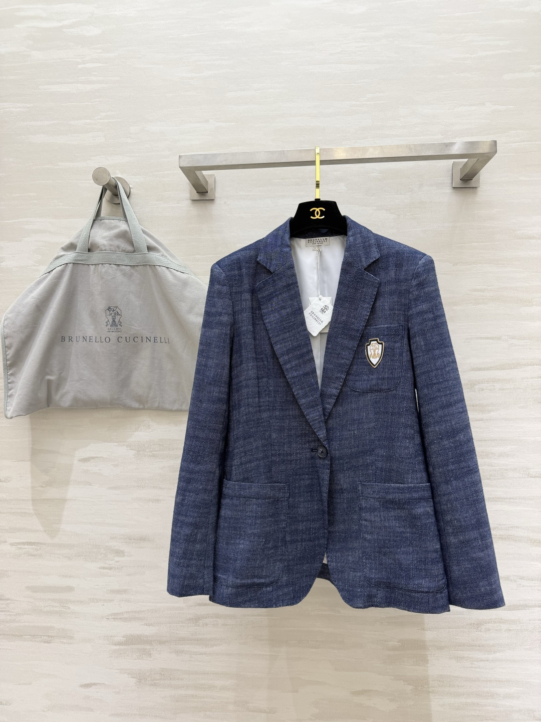 ✨Brunello Cucinell♡²⁶亚麻学院风西装✨高支亚麻混纺面料自带透气凉感 雾感牛仔蓝调 肌