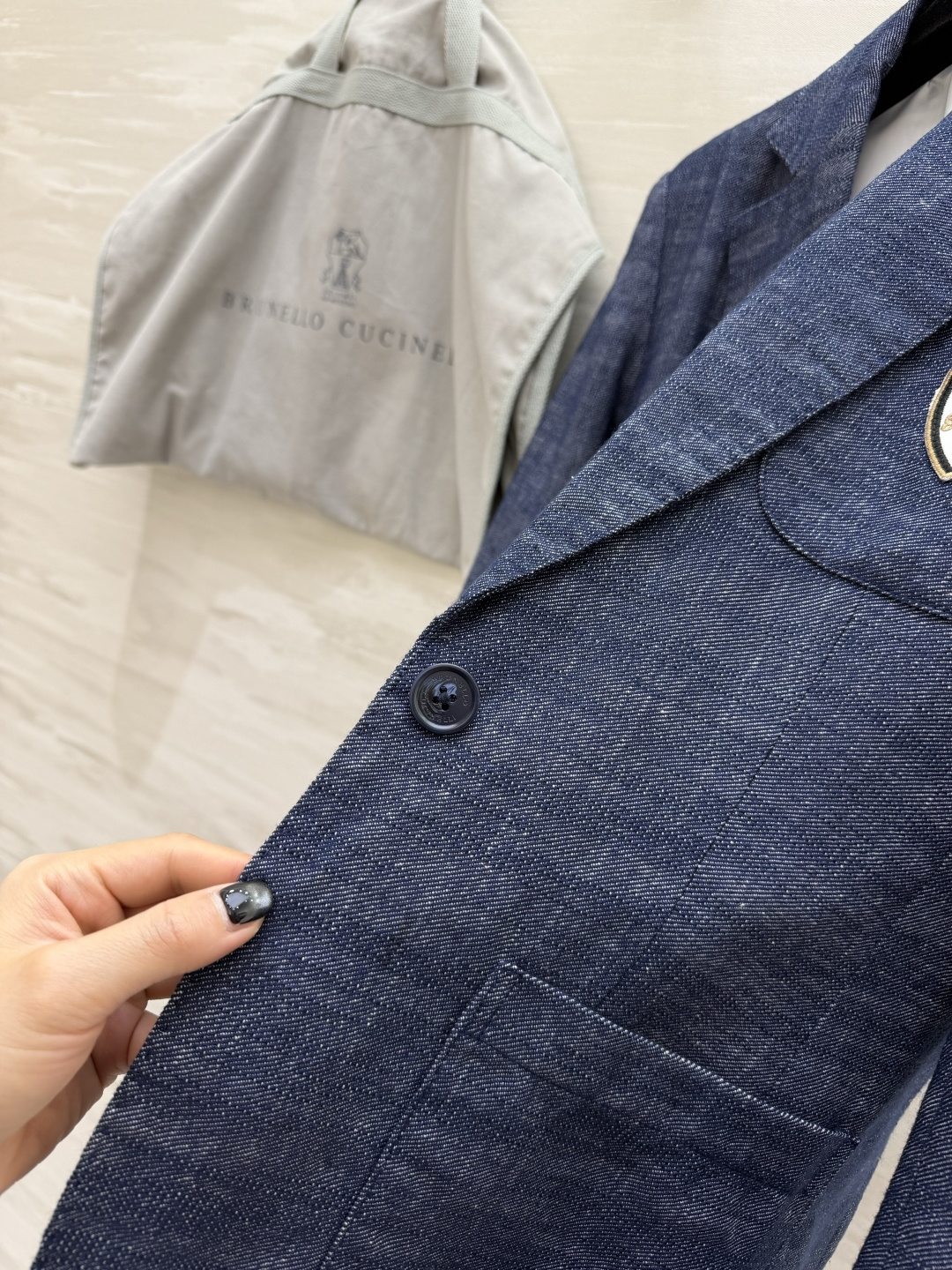✨Brunello Cucinell♡²⁶亚麻学院风西装✨高支亚麻混纺面料自带透气凉感 雾感牛仔蓝调 肌
