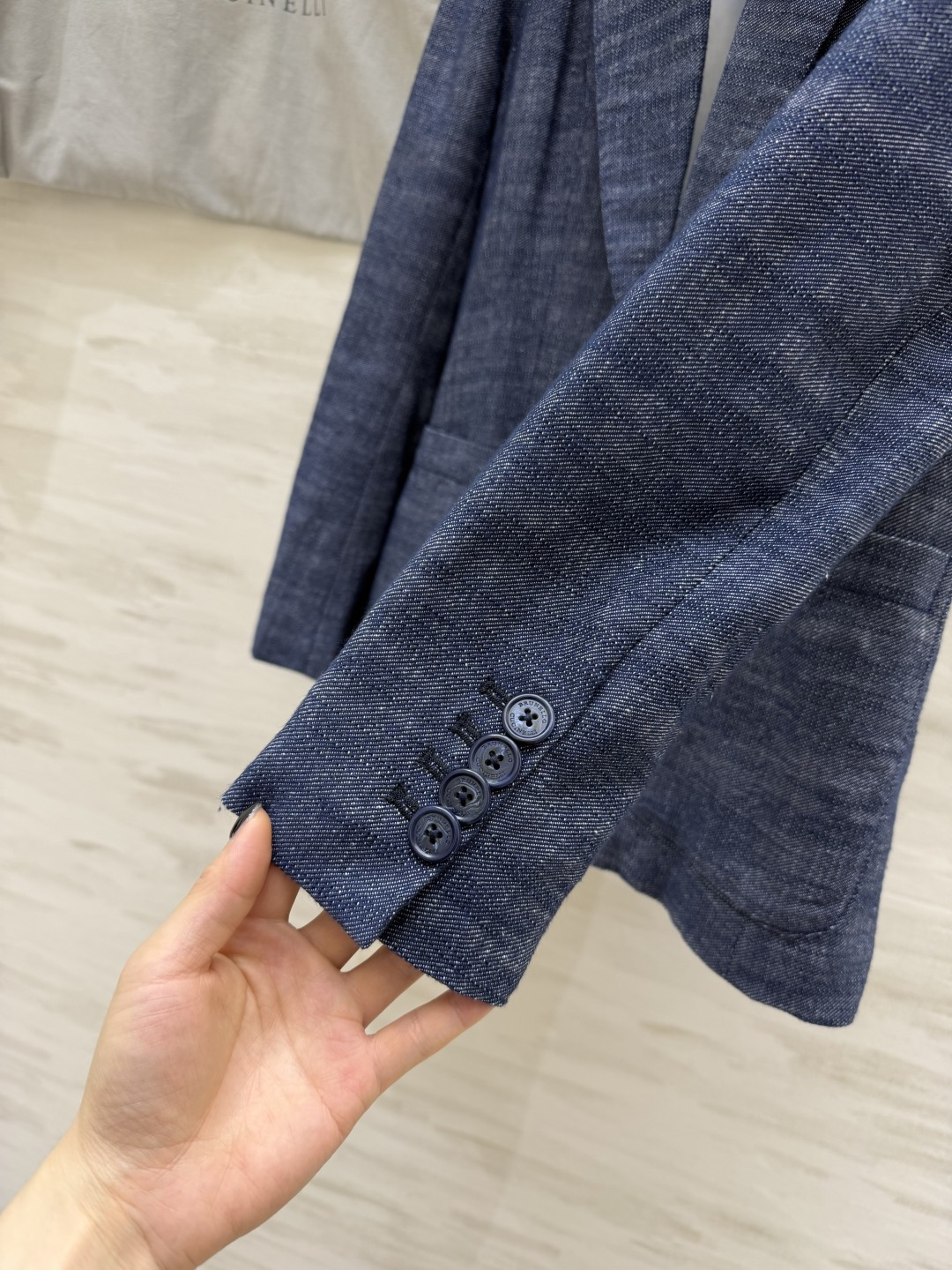 ✨Brunello Cucinell♡²⁶亚麻学院风西装✨高支亚麻混纺面料自带透气凉感 雾感牛仔蓝调 肌