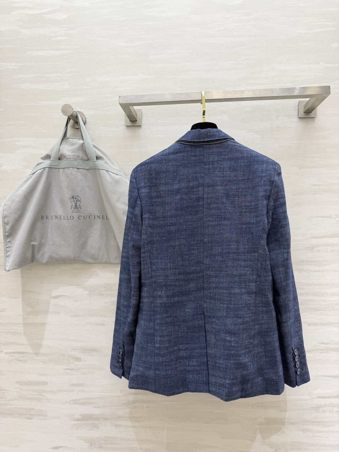 ✨Brunello Cucinell♡²⁶亚麻学院风西装✨高支亚麻混纺面料自带透气凉感 雾感牛仔蓝调 肌