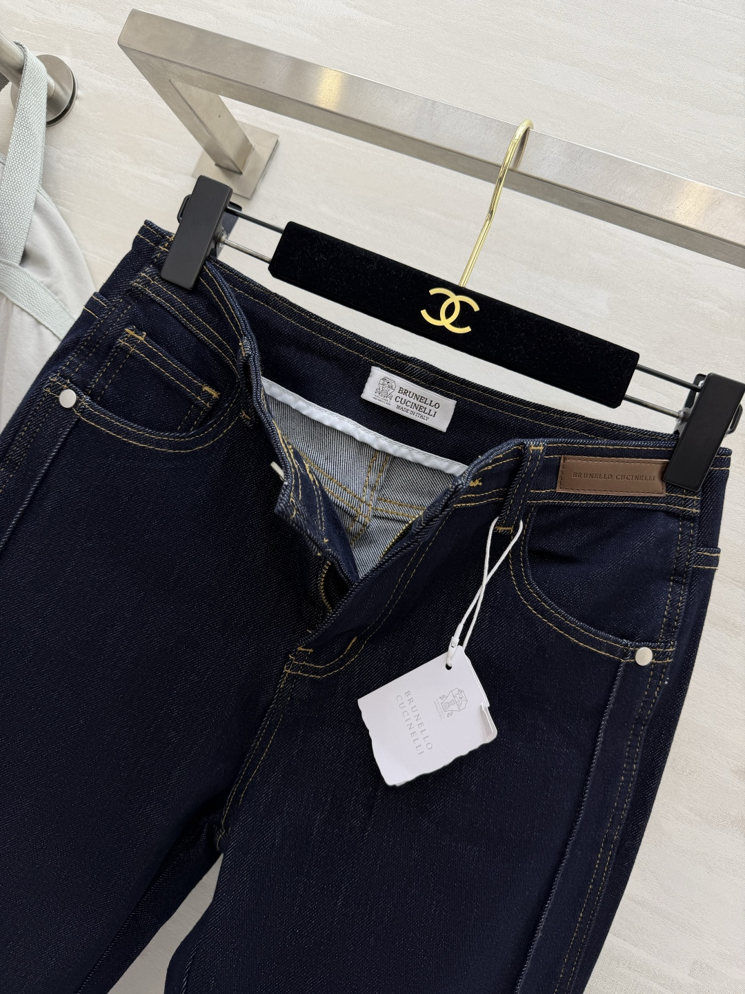 ✨Brunello Cucinell²⁶中线微喇牛仔裤✨老钱风松弛感 米白/深蓝两色入！高克重牛仔挺括有