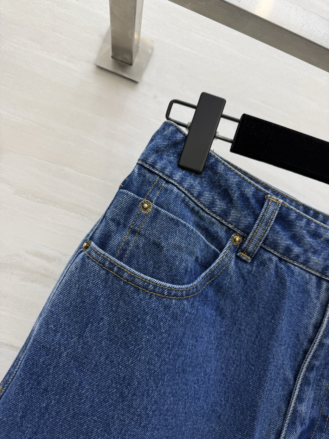 #Balmai♡²⁶复古水洗高腰阔腿牛仔裤✨ 把松弛感和大长腿焊在身上的神裤！经典水洗蓝自带复古滤镜 高