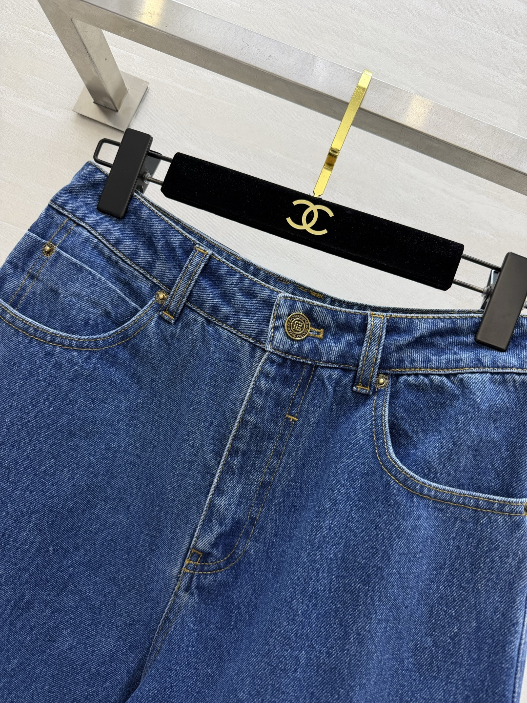 #Balmai♡²⁶复古水洗高腰阔腿牛仔裤✨ 把松弛感和大长腿焊在身上的神裤！经典水洗蓝自带复古滤镜 高