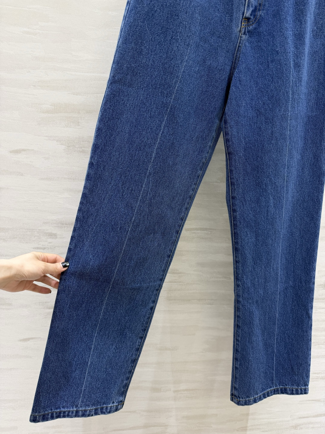 #Balmai♡²⁶复古水洗高腰阔腿牛仔裤✨ 把松弛感和大长腿焊在身上的神裤！经典水洗蓝自带复古滤镜 高