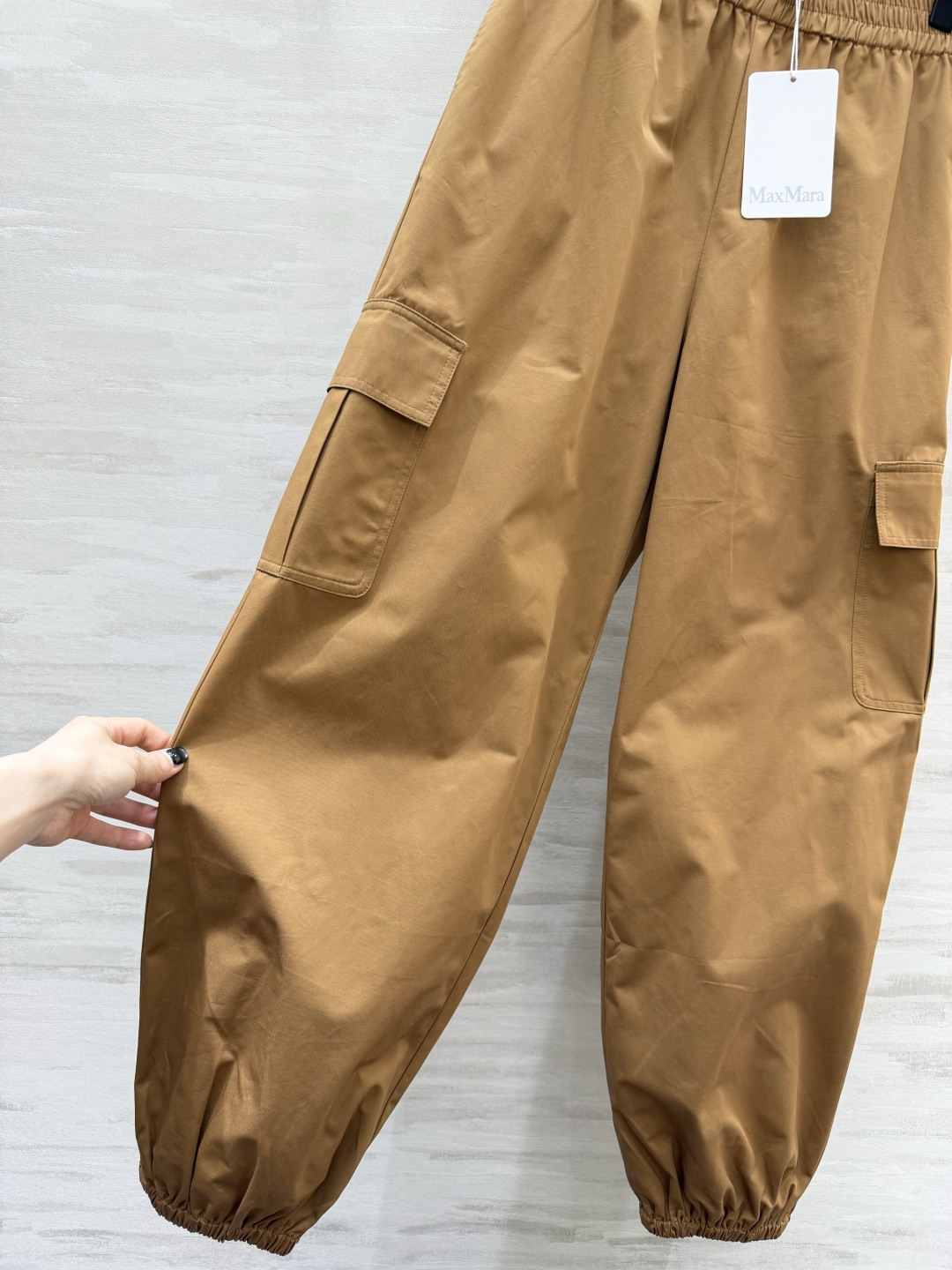 ✨ MaxMara²⁶驼色工装束脚裤｜把老钱风松弛感焊在身上 经典驼色永不过时 自带高级滤镜 挺括透气的