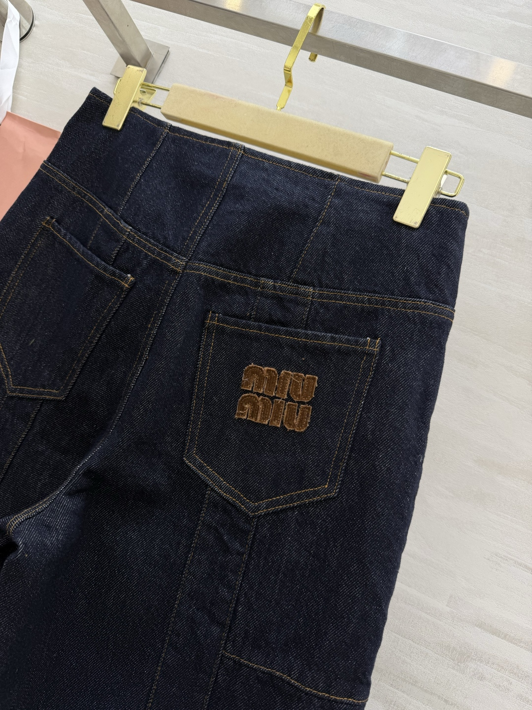 #MiuMi♡²⁶复古拼接阔腿牛仔裤 甜酷少女的长腿神器✨版型封神 高腰阔腿+立体拼接剪裁 秒变三七分大