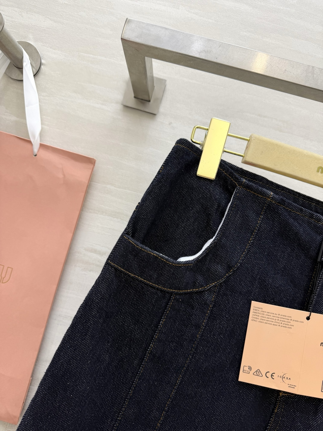 #MiuMi♡²⁶复古拼接阔腿牛仔裤 甜酷少女的长腿神器✨版型封神 高腰阔腿+立体拼接剪裁 秒变三七分大