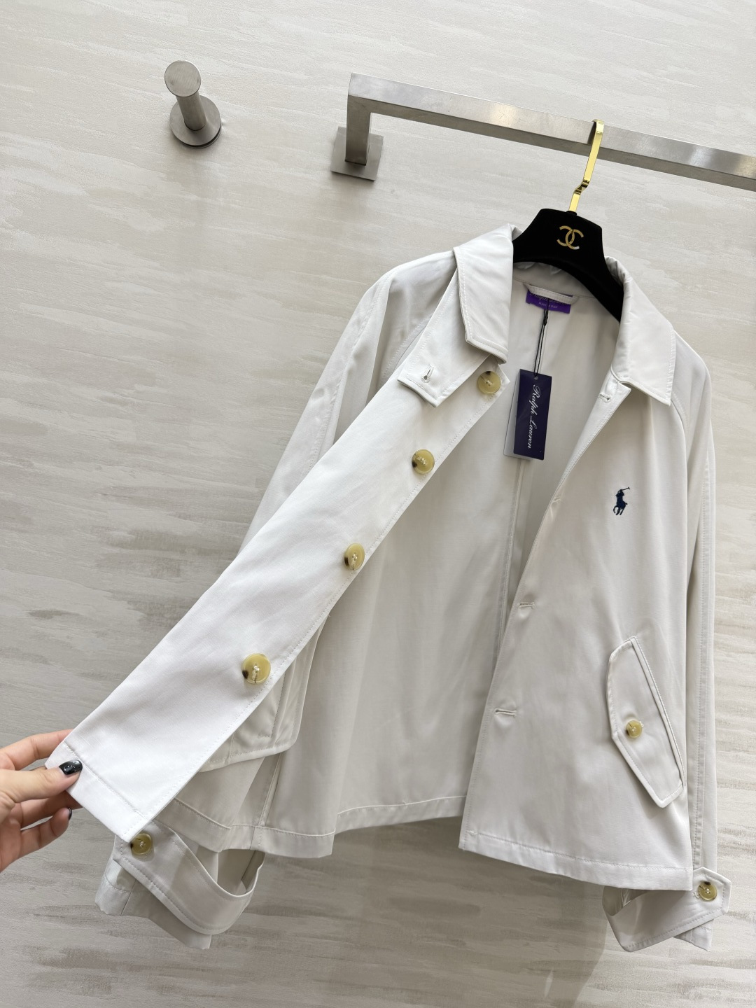 #Ralph Lauren²⁶经典款风衣 永不过时的美式休闲 RL紫标短款风衣真的是王炸单品！三色可选：