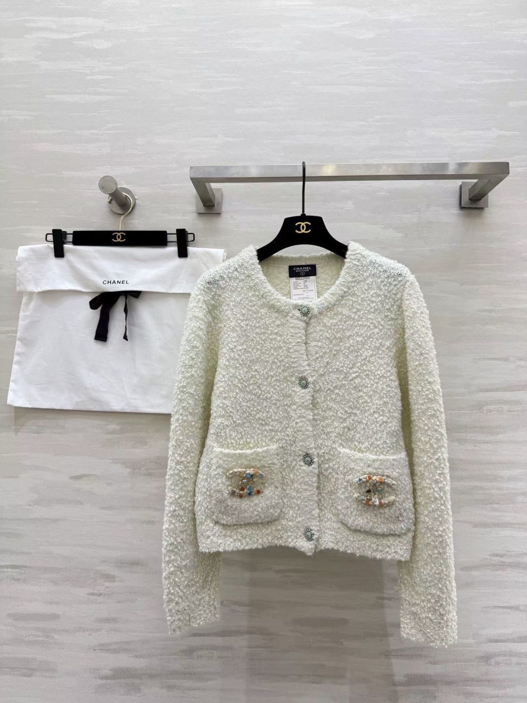 #Chane♡新款 羊毛亮片开衫外套 定制亮片纱线BulingBuling美爆了！高品质定制 现货首发s