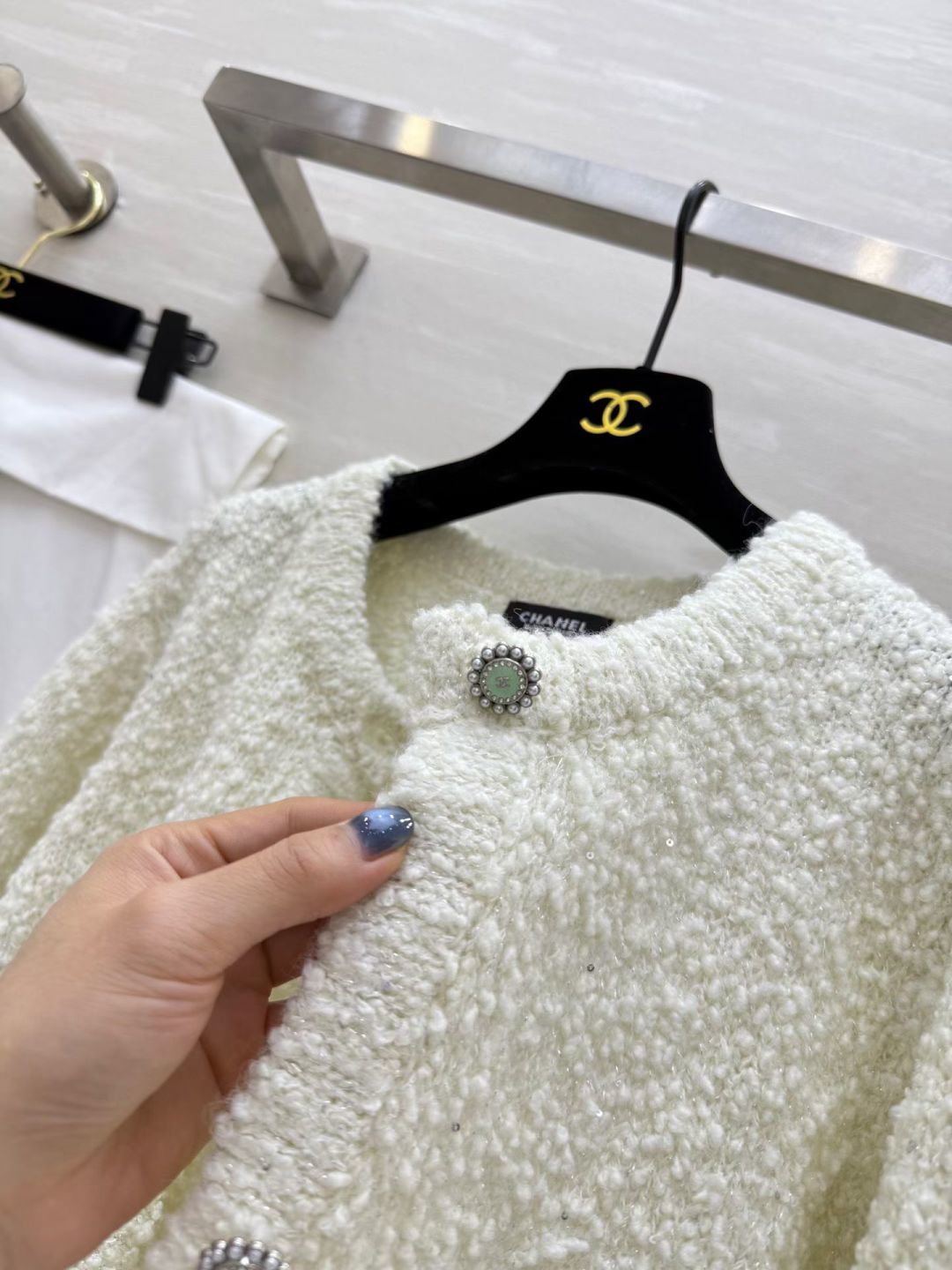 #Chane♡新款 羊毛亮片开衫外套 定制亮片纱线BulingBuling美爆了！高品质定制 现货首发s