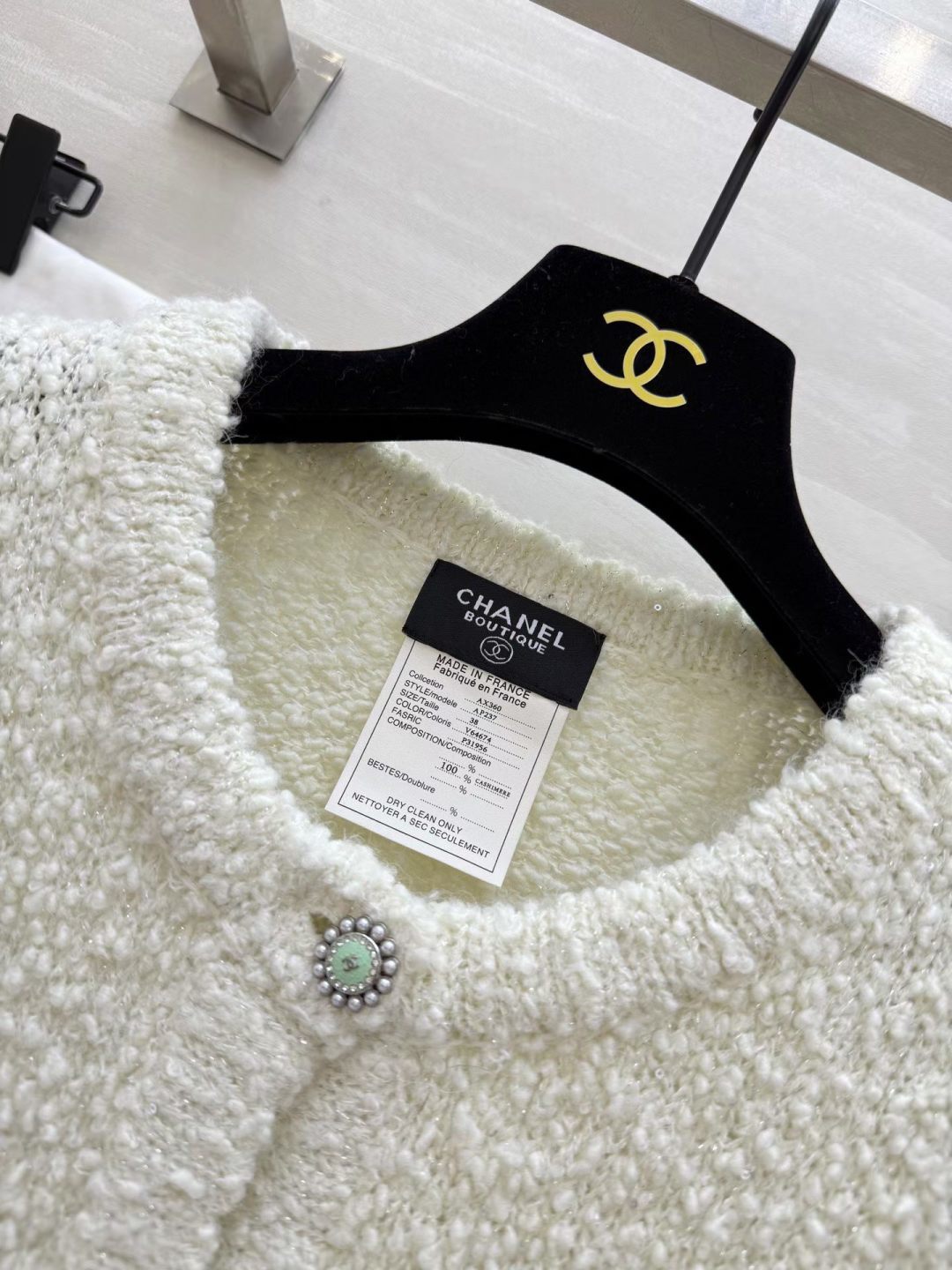 #Chane♡新款 羊毛亮片开衫外套 定制亮片纱线BulingBuling美爆了！高品质定制 现货首发s