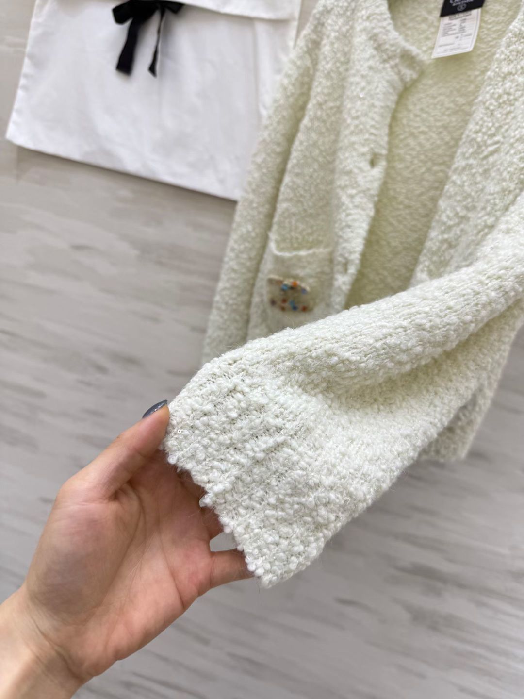 #Chane♡新款 羊毛亮片开衫外套 定制亮片纱线BulingBuling美爆了！高品质定制 现货首发s