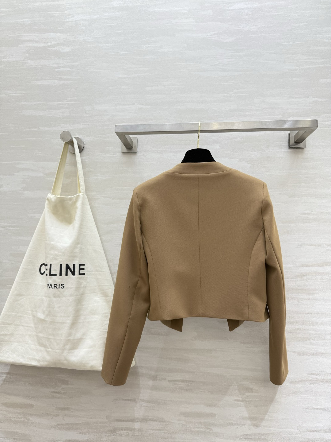 #Celin♡²⁶新款 双排金扣外套 高品质定制 现货首发size：S/M/L/XL（s码肩宽：38，胸