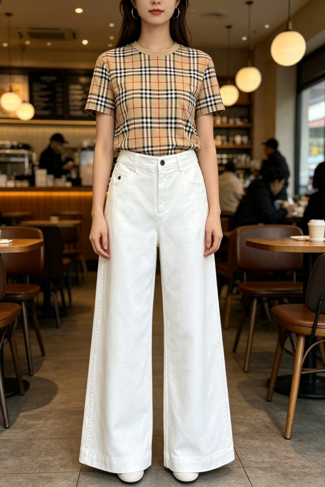 #Burberr²⁶直筒裤 黑白双色经典永存 黄金裤长｜修饰腿型一绝 小个子也能轻松驾驭 利落阔腿剪裁｜