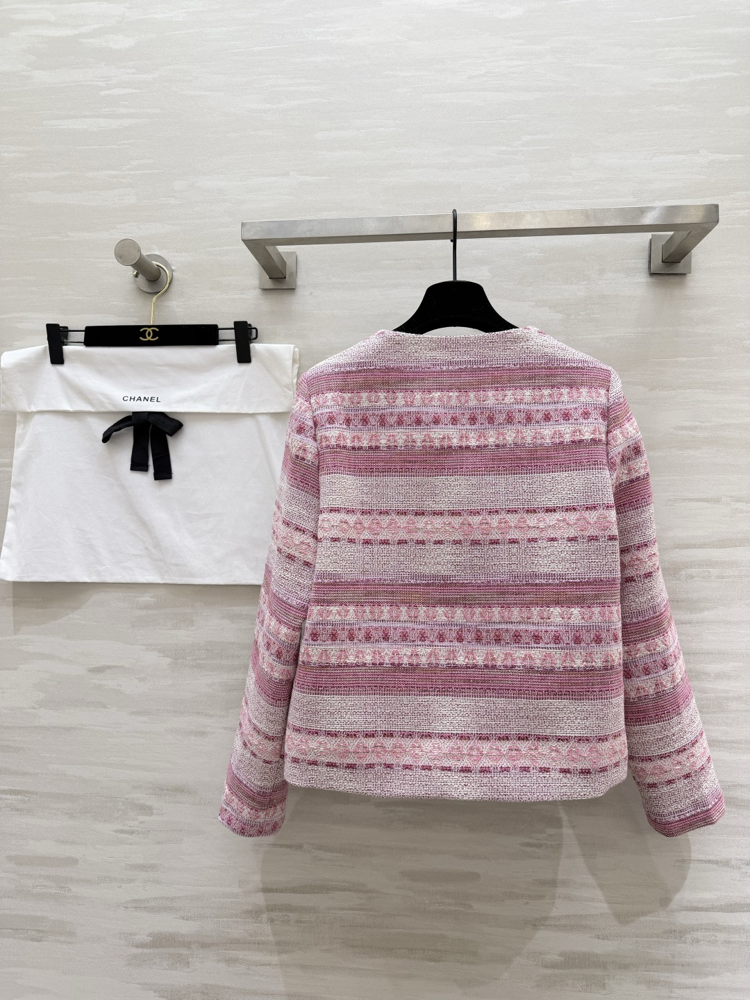 #Chane♡²⁶温柔精致风 编织花呢外套 粉调温柔 蓝调清冷 粗花呢肌理自带高级感 经典香风永不过时 