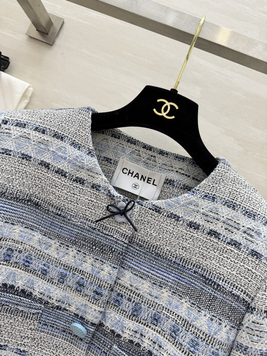 #Chane♡²⁶温柔精致风 编织花呢外套 粉调温柔 蓝调清冷 粗花呢肌理自带高级感 经典香风永不过时 