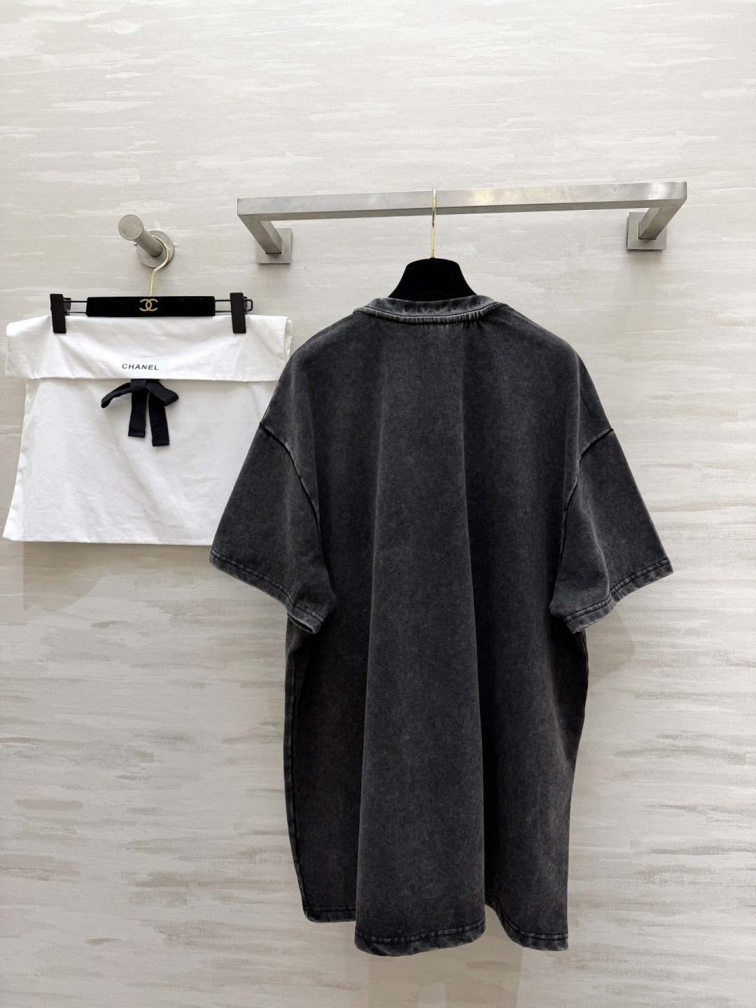 #CHANE²⁶做旧水洗T恤｜自带滤镜的松弛感复古炭黑洗水工艺，把高级感穿在身上！oversize版型，