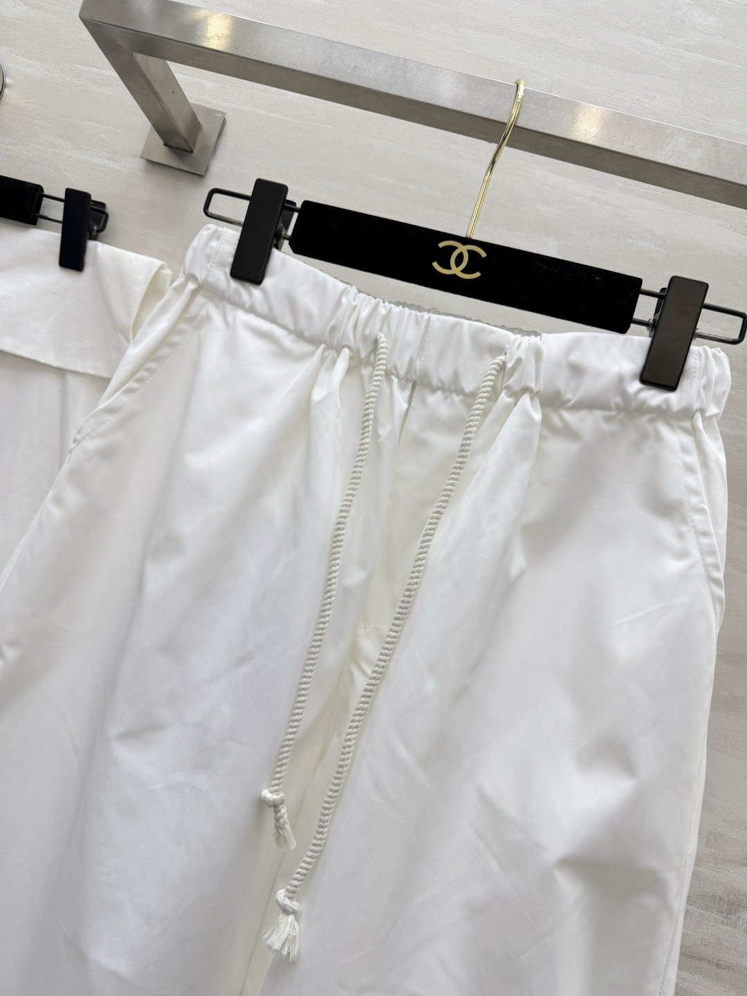 #Chane♡²⁶春夏新款 中古系列抽绳弹力阔腿裤 高品质定制 现货首发size：36/38/40（36