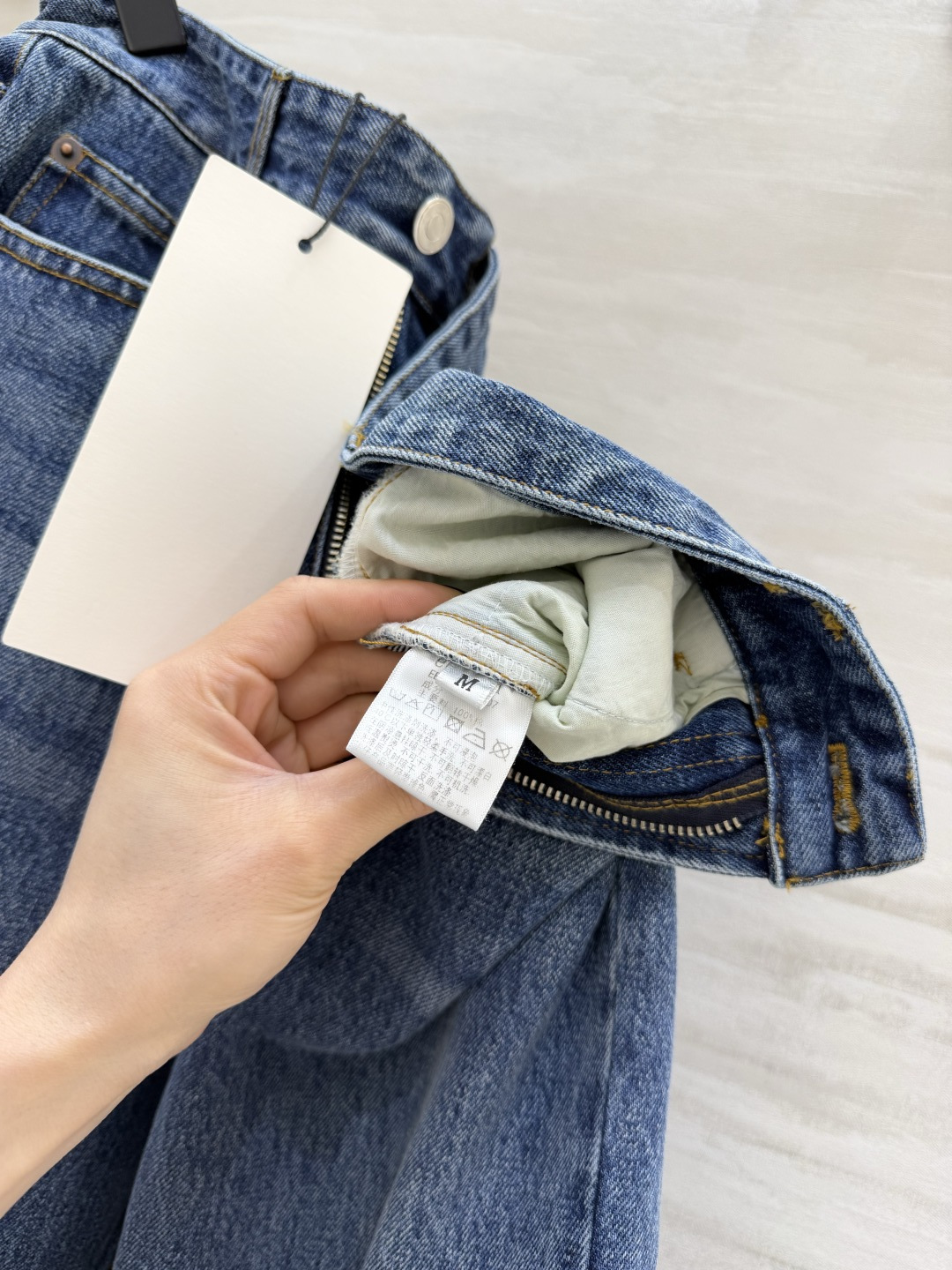 edition 直筒九分牛仔裤 复古水洗蓝 耐看又显白高腰直筒版型 修饰腿型不挑人 九分长度 露出脚踝更