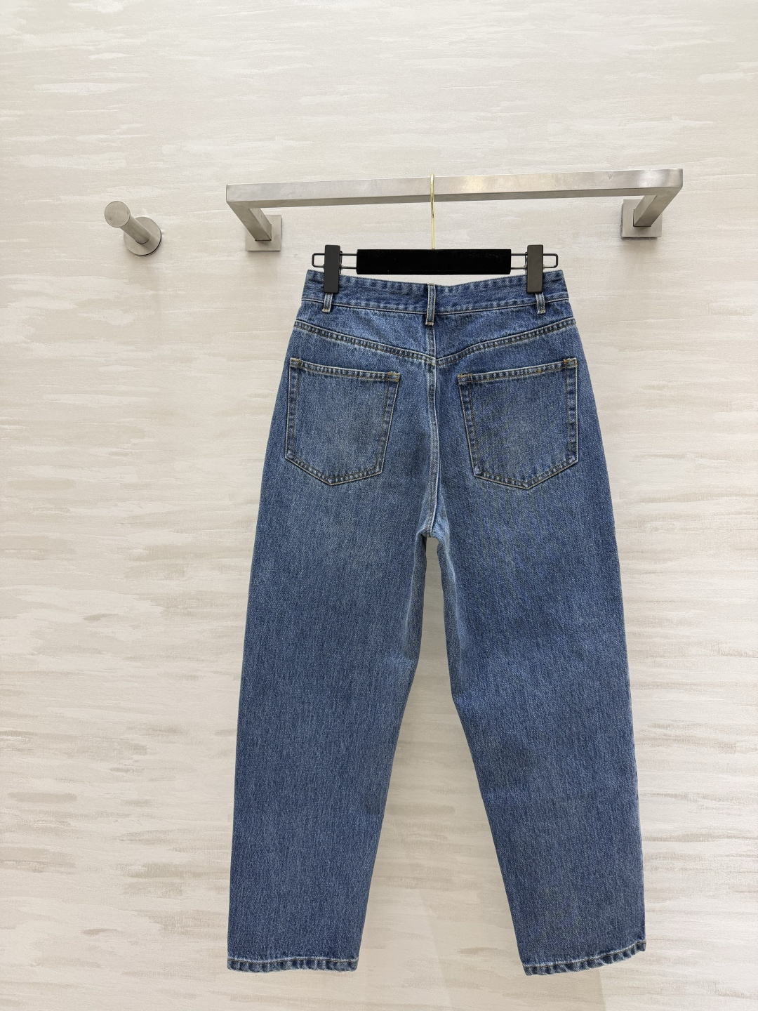 edition 直筒九分牛仔裤 复古水洗蓝 耐看又显白高腰直筒版型 修饰腿型不挑人 九分长度 露出脚踝更