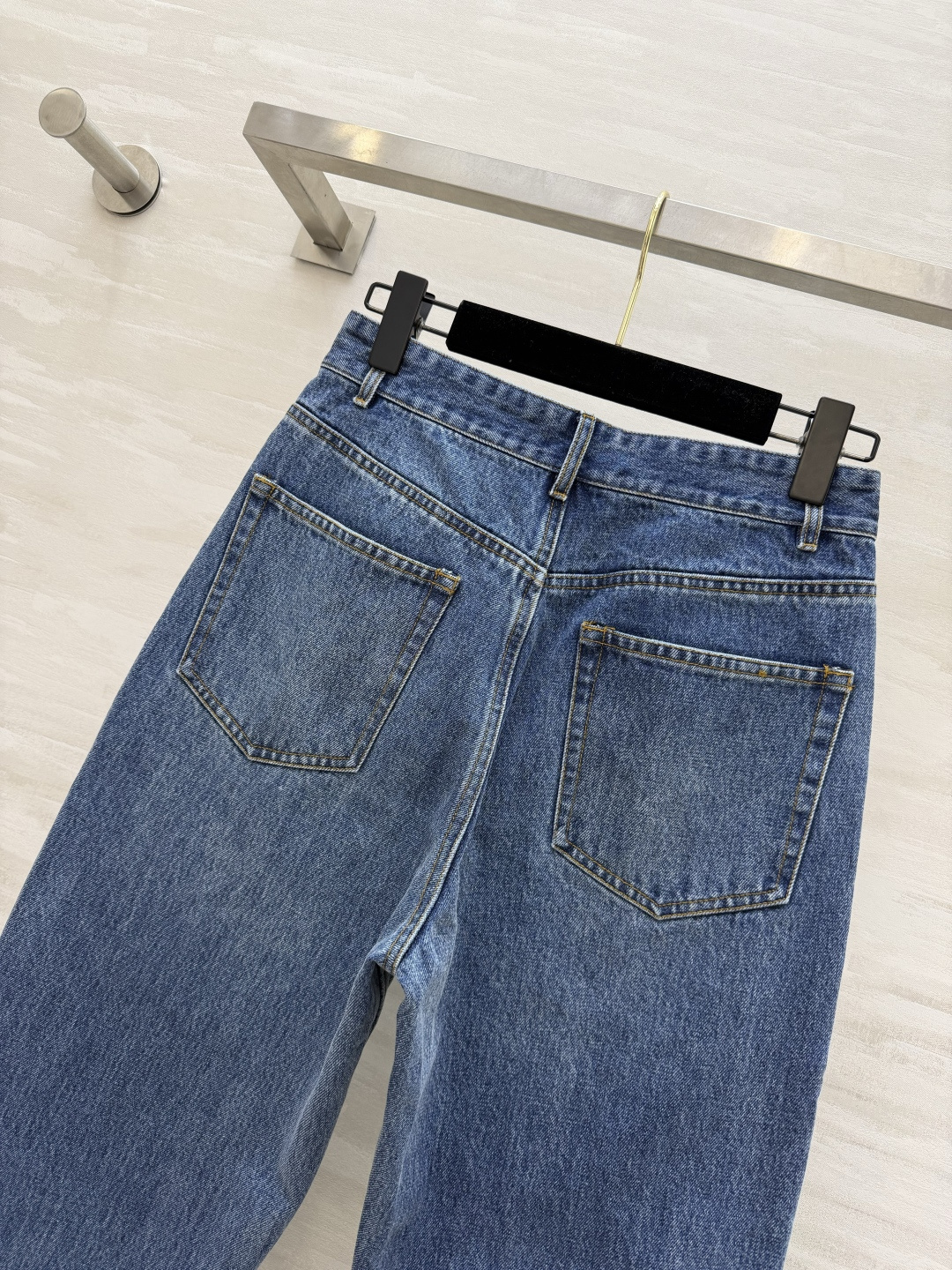 edition 直筒九分牛仔裤 复古水洗蓝 耐看又显白高腰直筒版型 修饰腿型不挑人 九分长度 露出脚踝更