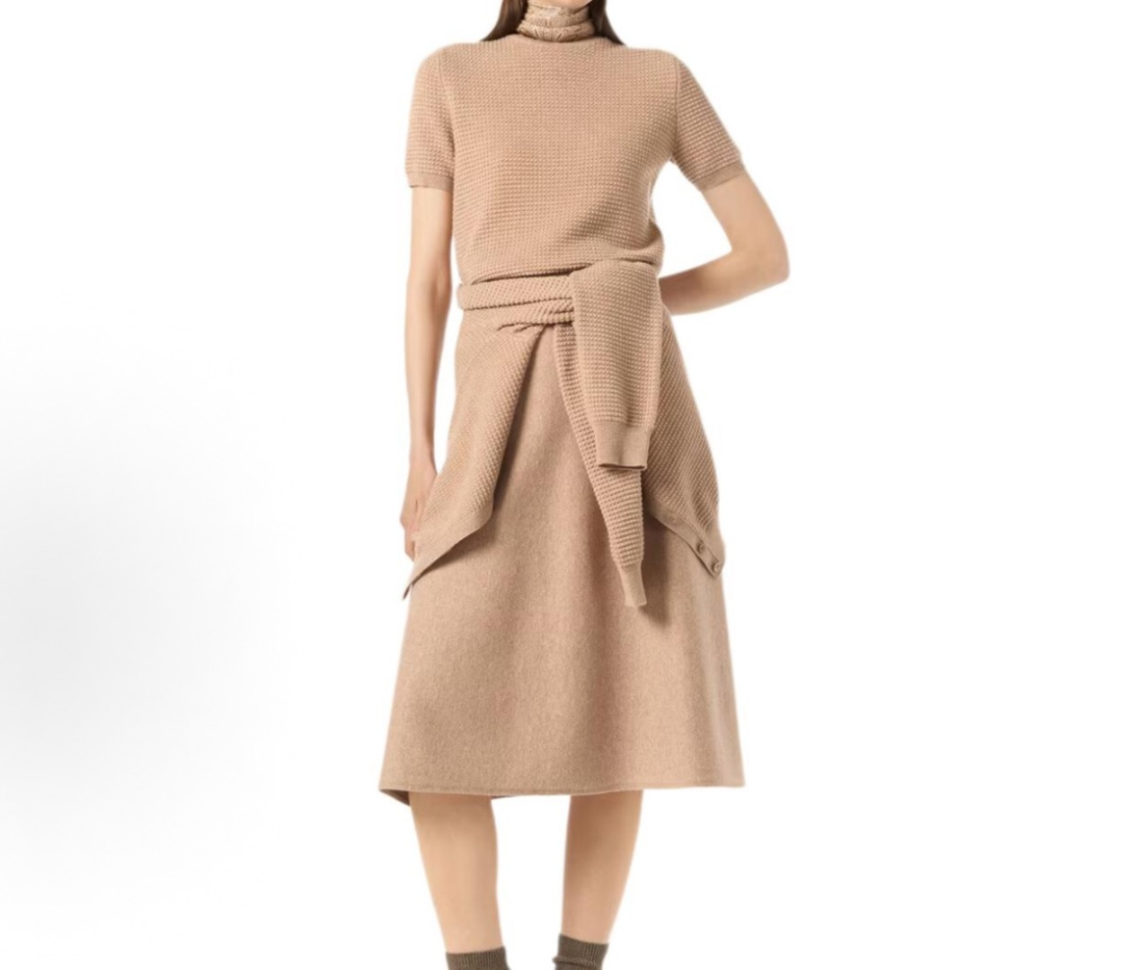 #Loro piana♡²⁶ssS 胶囊系列 提花针织纯色羊绒半裙 高品质定制 现货首发size：S/M