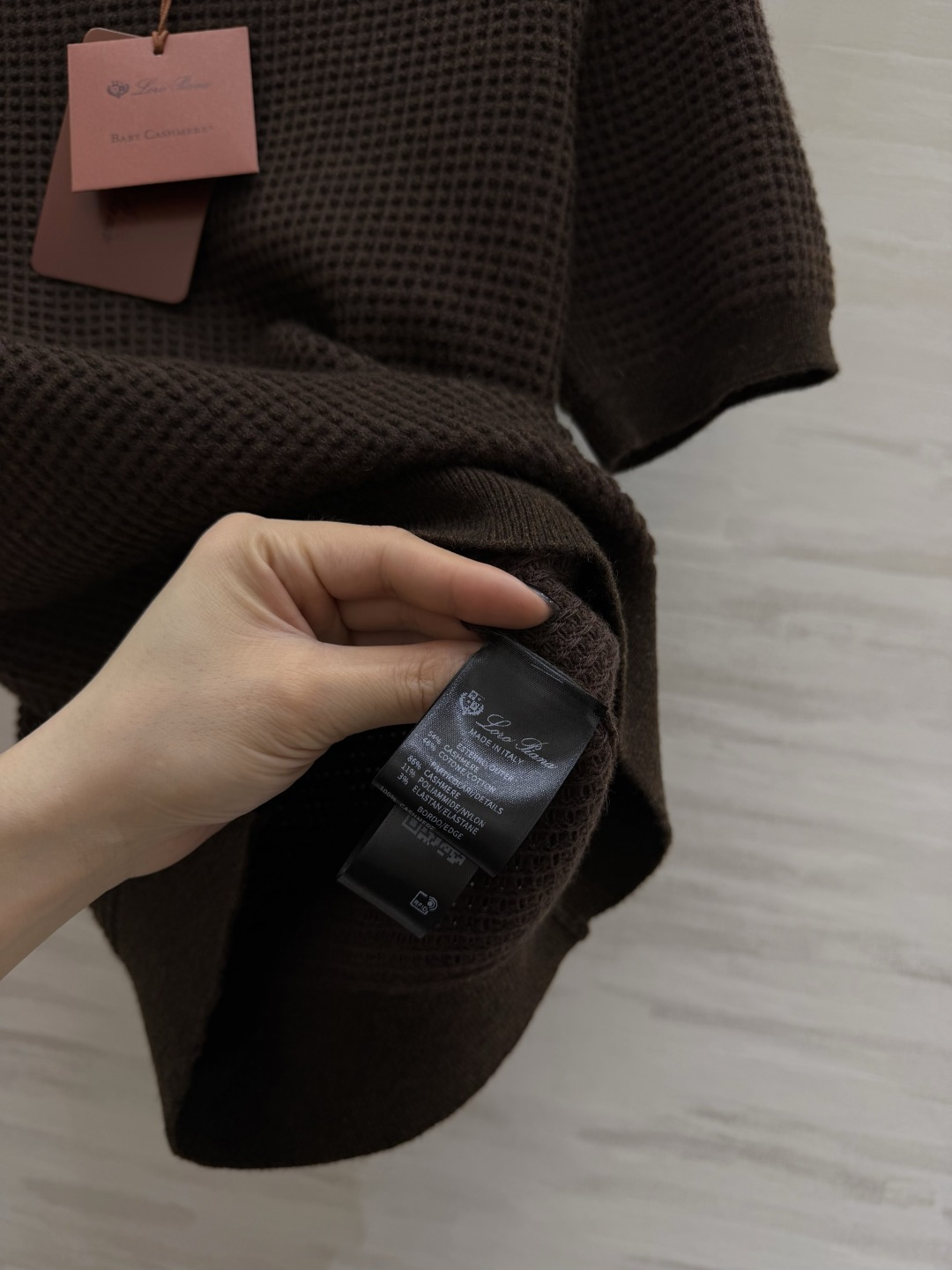 #Loro piana♡²⁶ssS 胶囊系列 圆领短袖提花 针织纯色羊绒短袖上衣 高品质定制 现货首发s