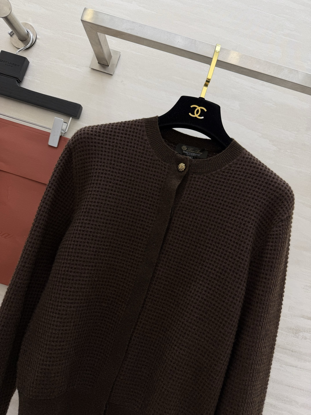 #Loro piana♡²⁶ssS 胶囊系列 圆领长袖提花 针织纯色羊绒开衫外套 高品质定制 现货首发s