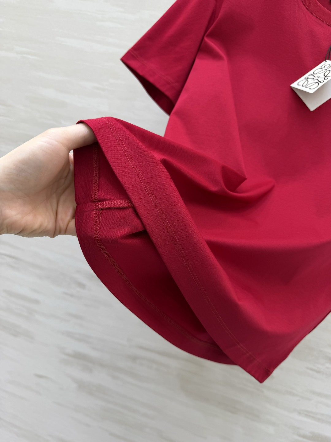 #Loew♡²⁶春夏新款 重工logo钉珠短袖T恤 高品质定制 现货首发size：S/M/L（s码肩宽：