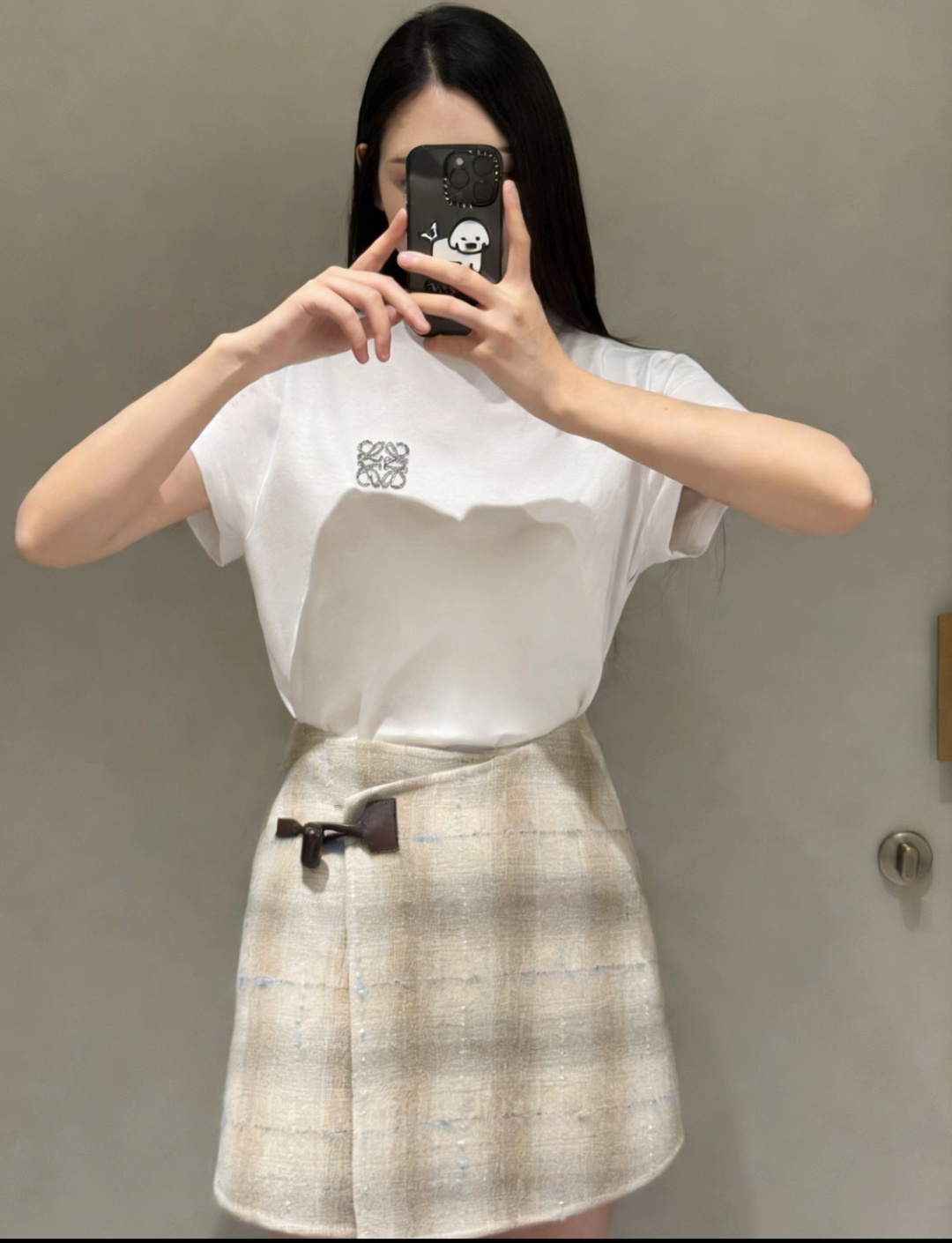 #Loew♡²⁶春夏新款 重工logo钉珠短袖T恤 高品质定制 现货首发size：S/M/L（s码肩宽：