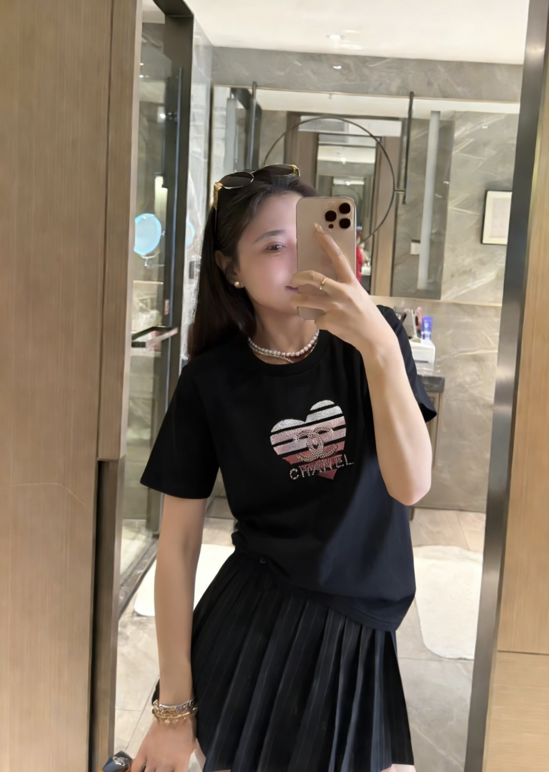 #Chane♡²⁶春夏限定 重工艺字母logo柔绒立体绣爱心印花 甜酷感直接拉满 软fufu的高支棉透气