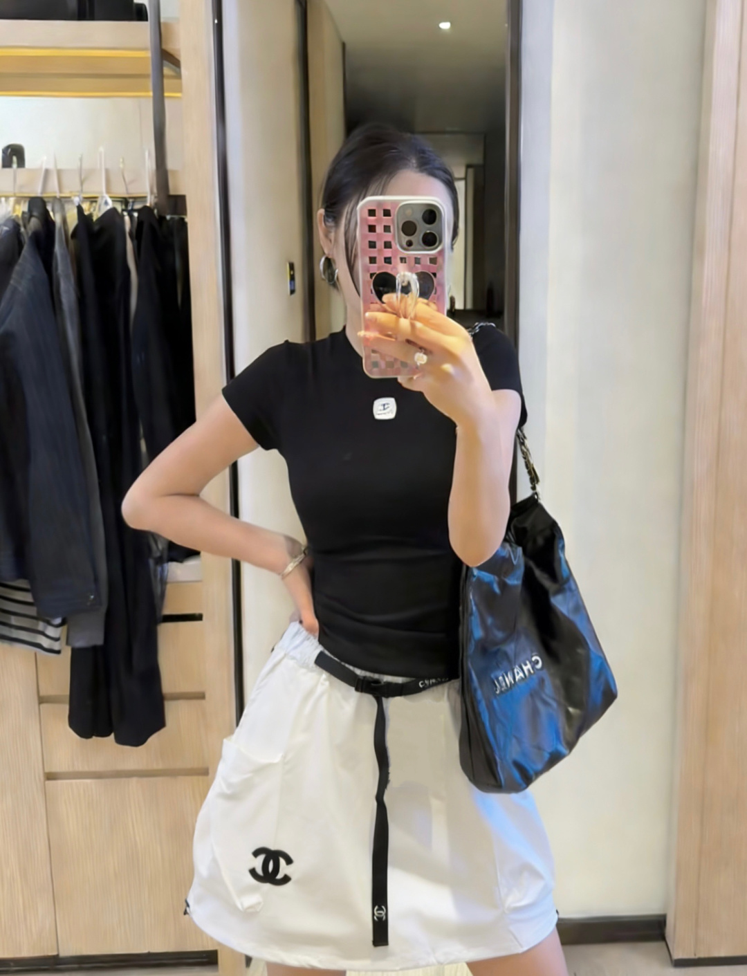 #Chane♡²⁶中古系列 短袖T恤 高品质定制 现货首发size：36/38/40