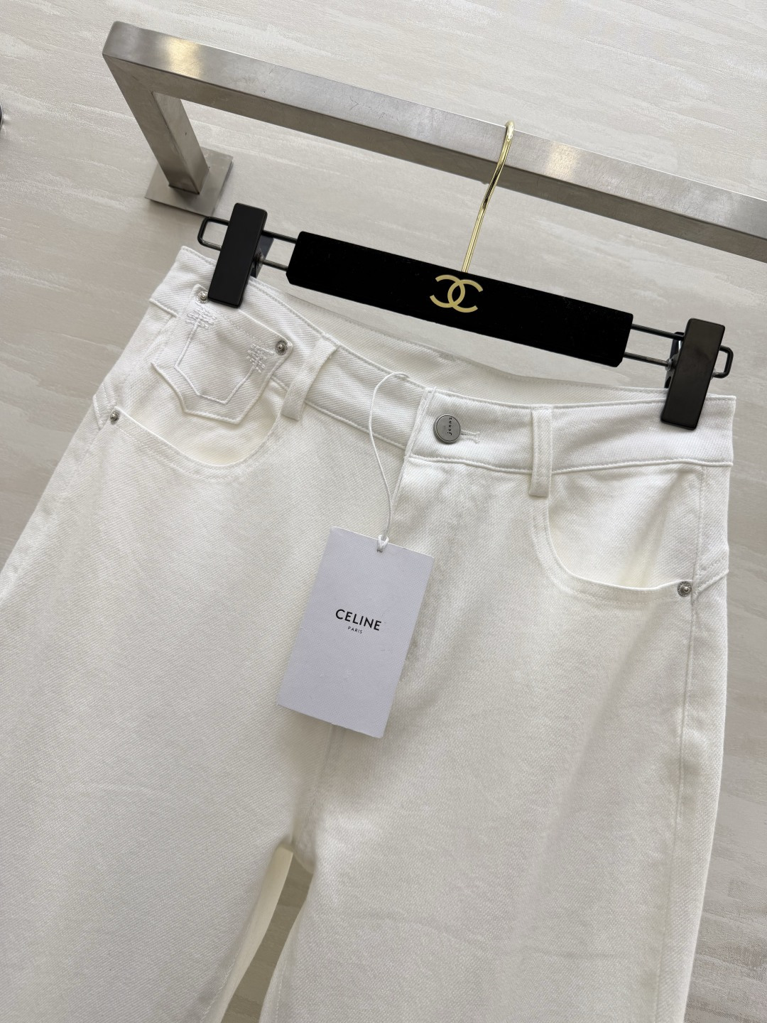 #Celin♡²⁶春夏新款 微喇裤型牛仔裤 高品质定制 现货首发size：S/M/L/XL（M码腰围：6