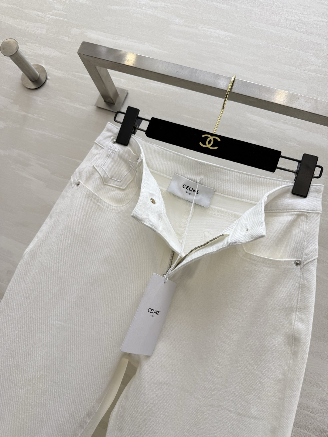 #Celin♡²⁶春夏新款 微喇裤型牛仔裤 高品质定制 现货首发size：S/M/L/XL（M码腰围：6