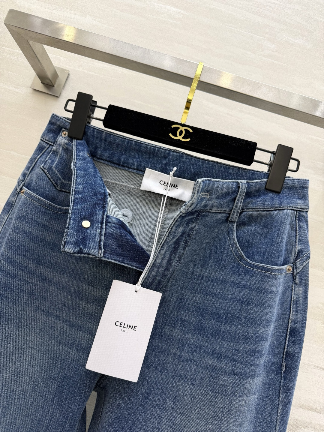 #Celin♡²⁶春夏新款 微喇裤型牛仔裤 高品质定制 现货首发size：S/M/L/XL（M码腰围：6