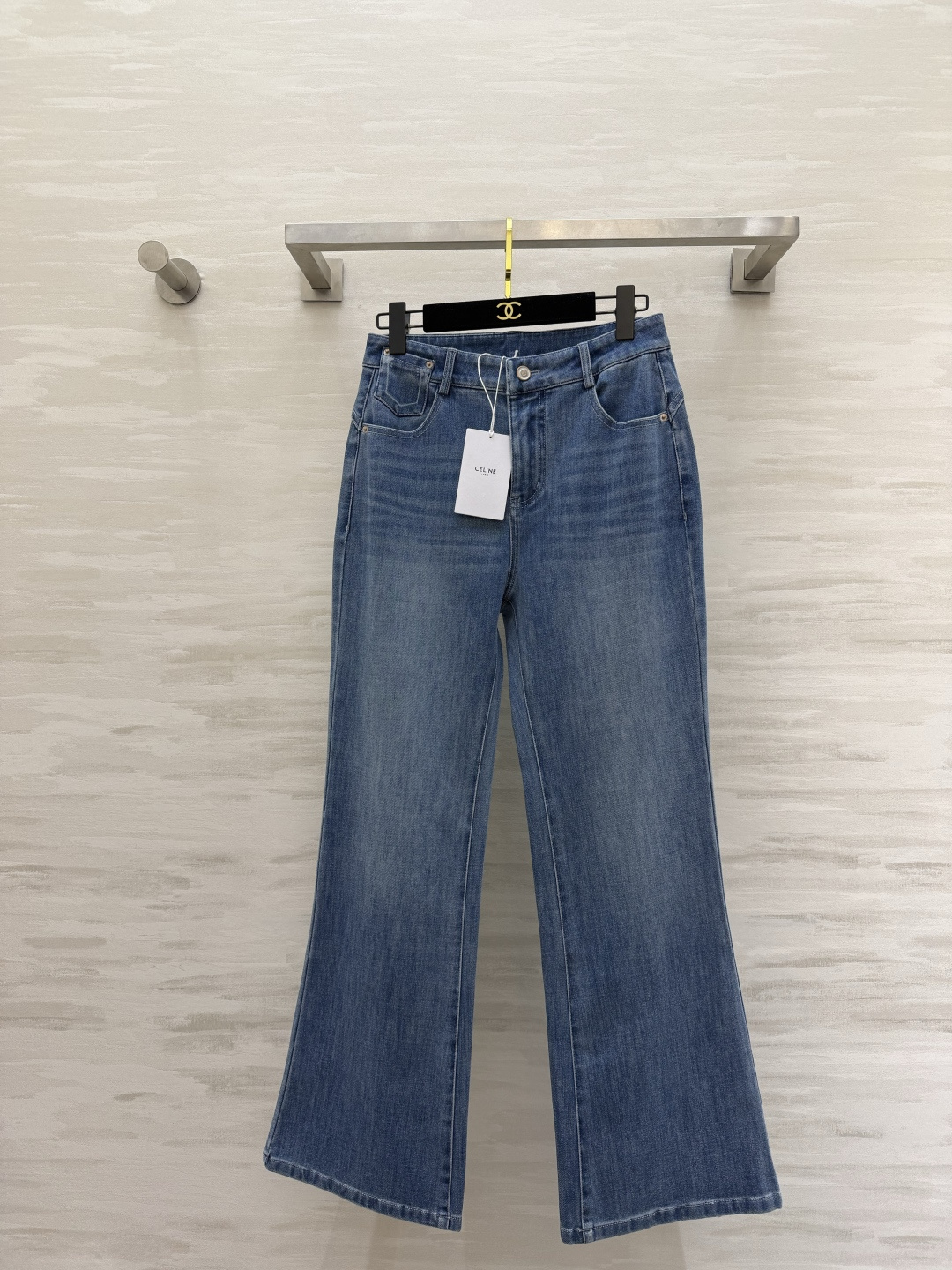 #Celin♡²⁶春夏新款 微喇裤型牛仔裤 高品质定制 现货首发size：S/M/L/XL（M码腰围：6