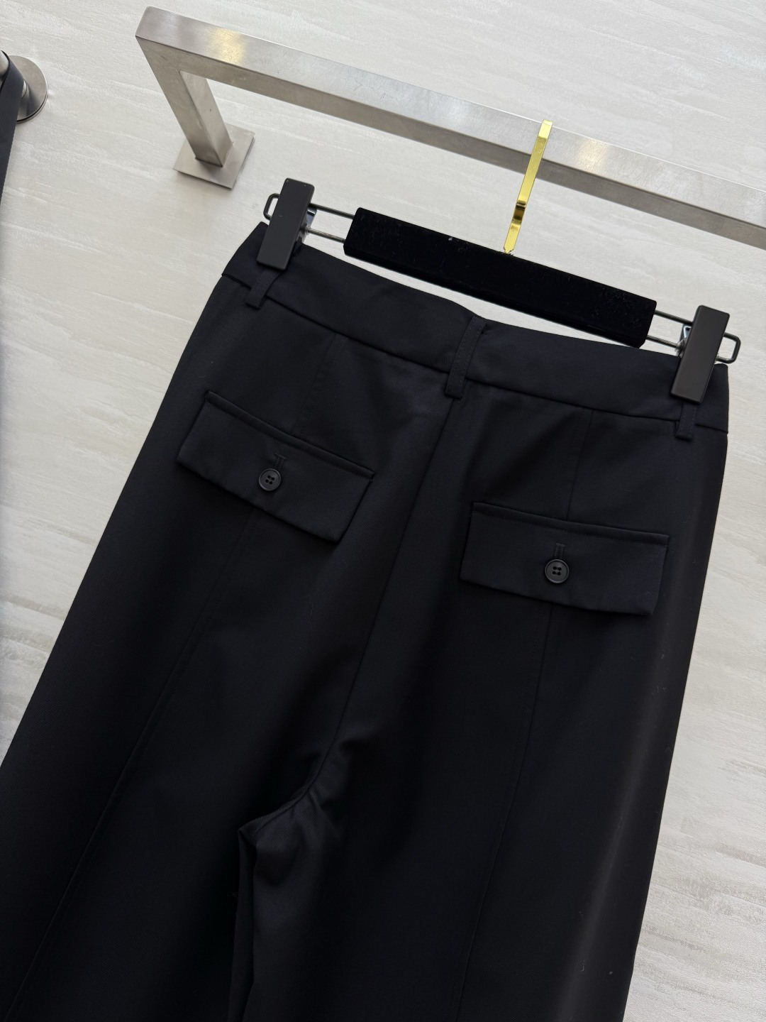 #ysl²⁶春夏新款 西装阔腿弯刀裤 超级无敌裤型 高级显瘦 高品质定制 现货首发size：26/27/