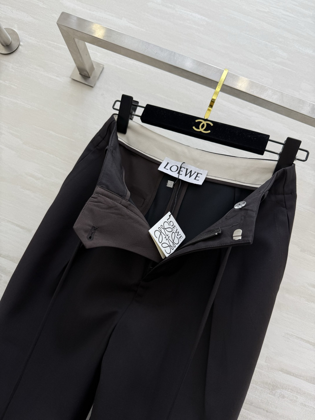 #Loew♡²⁶春夏新款 直筒绑带西裤 高品质定制 现货首发size：26/27/28/29/30（27