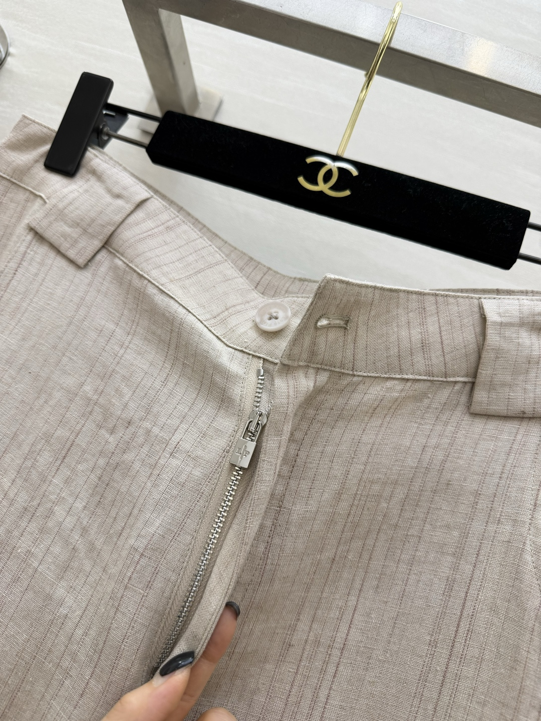 #Loro Pian♡²⁶气质天花板亚麻条纹两件套🤍原生麻感色调 温柔又显白！透气亚麻材质舒适亲肤不闷热