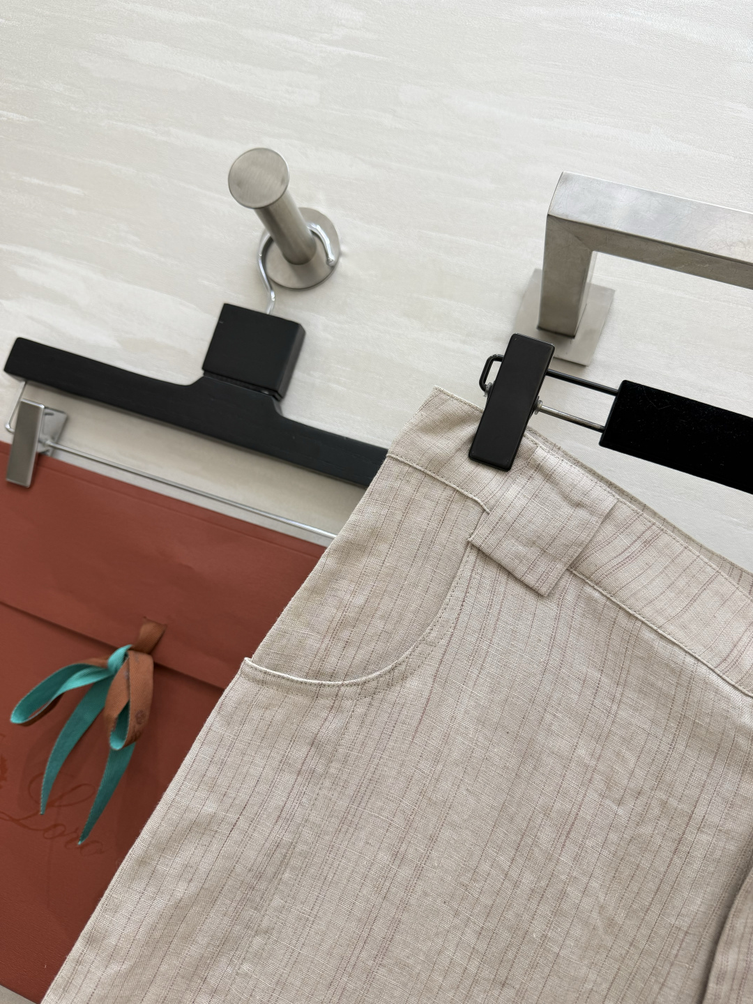 #Loro Pian♡²⁶气质天花板亚麻条纹两件套🤍原生麻感色调 温柔又显白！透气亚麻材质舒适亲肤不闷热