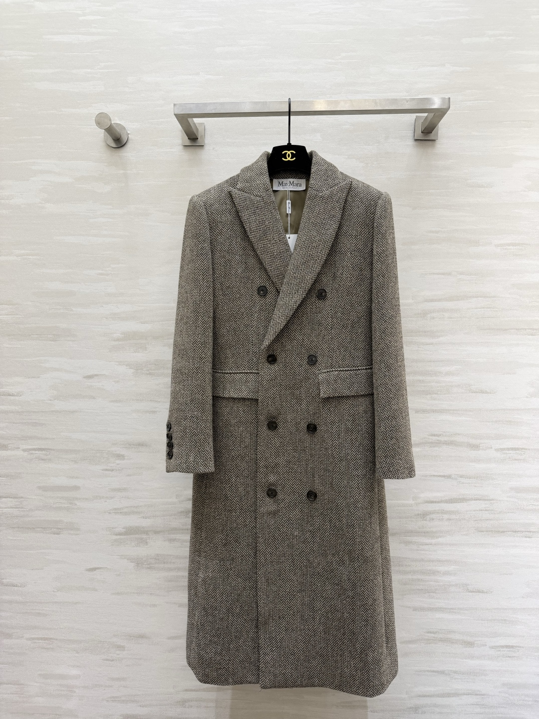 #Maxmar♡²⁶新款 羊毛混纺两件套大衣 马甲➕西装式翻领大衣 摩登时髦 飒爽帅气！高品质定制 现货