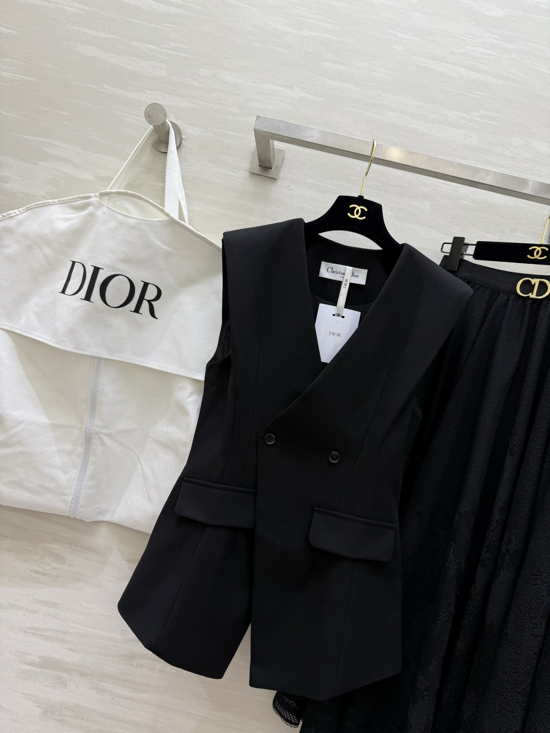 #DIO♡²⁶新款 马甲套装裙 优雅高级 高品质定制 现货首发size：S/M/L/XL（s码胸围：86