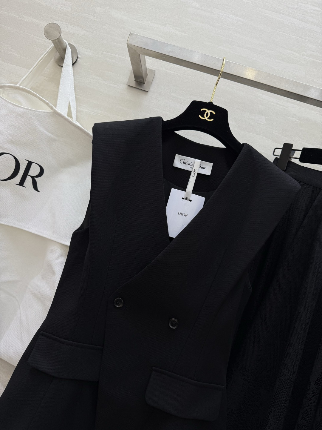 #DIO♡²⁶新款 马甲套装裙 优雅高级 高品质定制 现货首发size：S/M/L/XL（s码胸围：86