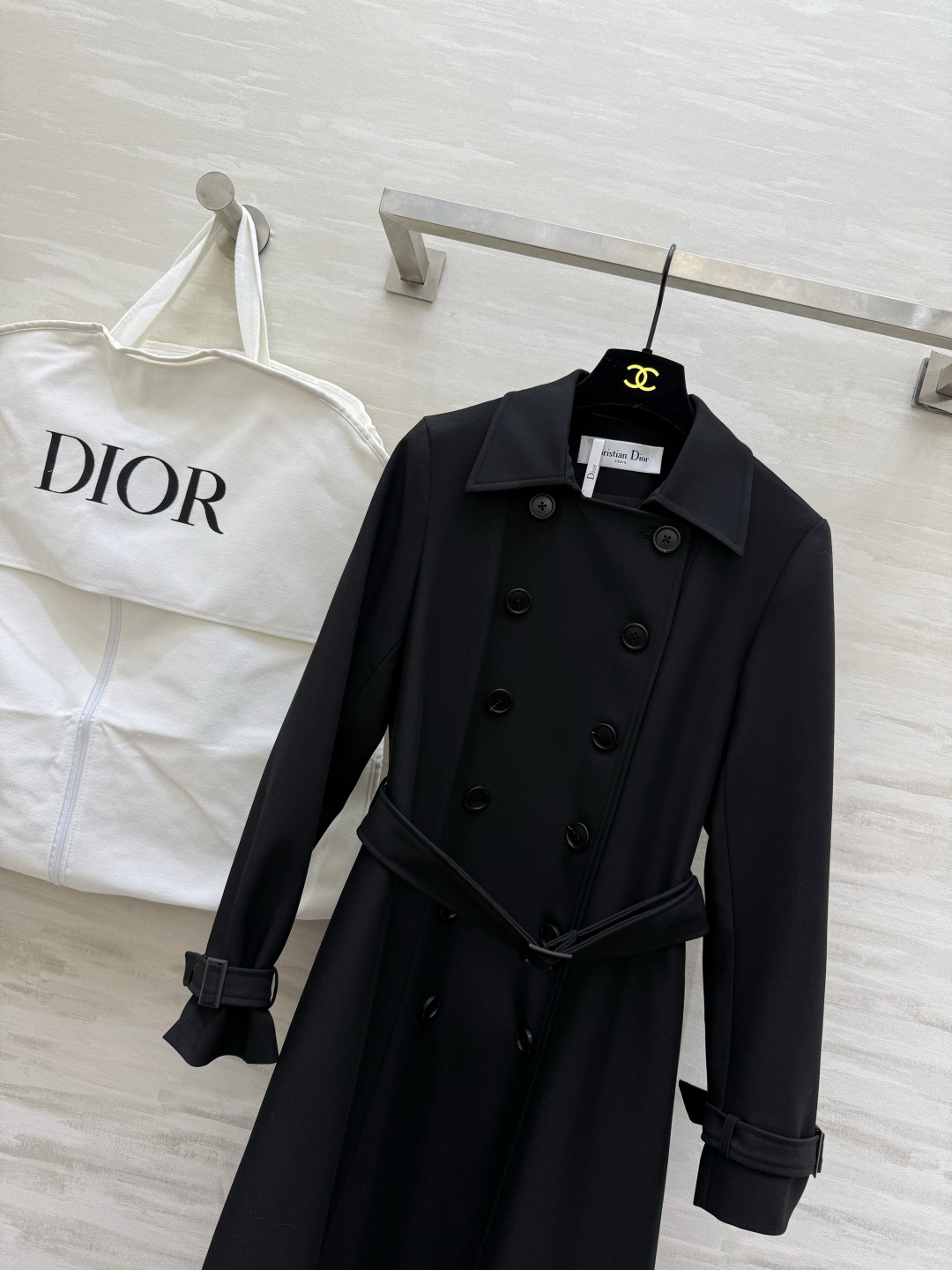 #DIO♡²⁶新款 双排扣长款风衣 高级大气 高品质定制 现货首发size：S/M/L/XL（s码肩宽：