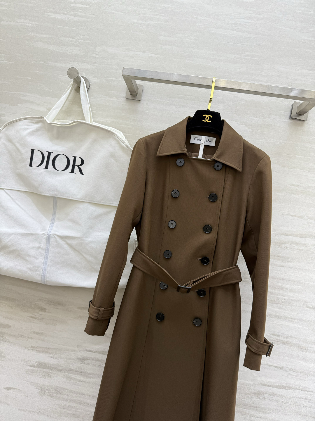 #DIO♡²⁶新款 双排扣长款风衣 高级大气 高品质定制 现货首发size：S/M/L/XL（s码肩宽：