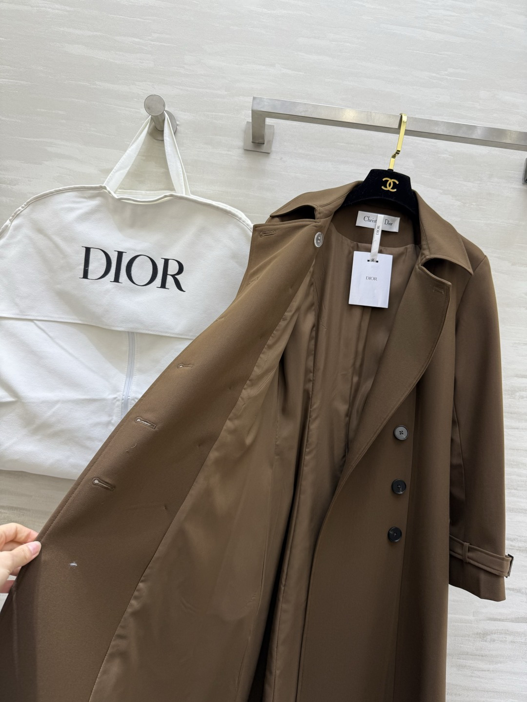 #DIO♡²⁶新款 双排扣长款风衣 高级大气 高品质定制 现货首发size：S/M/L/XL（s码肩宽：