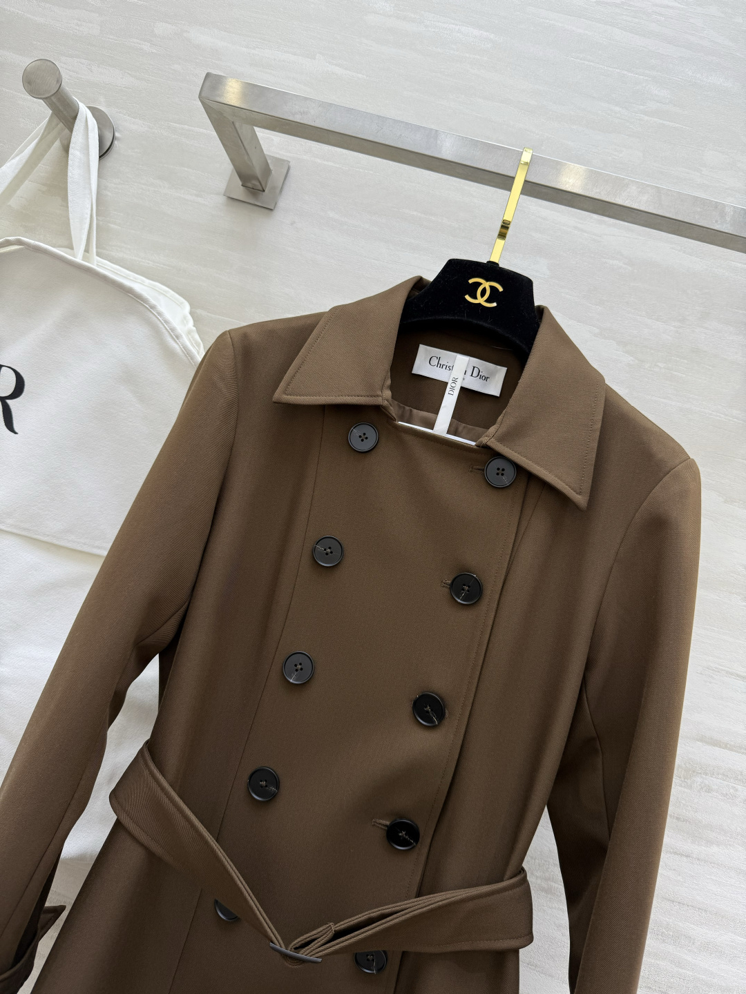 #DIO♡²⁶新款 双排扣长款风衣 高级大气 高品质定制 现货首发size：S/M/L/XL（s码肩宽：